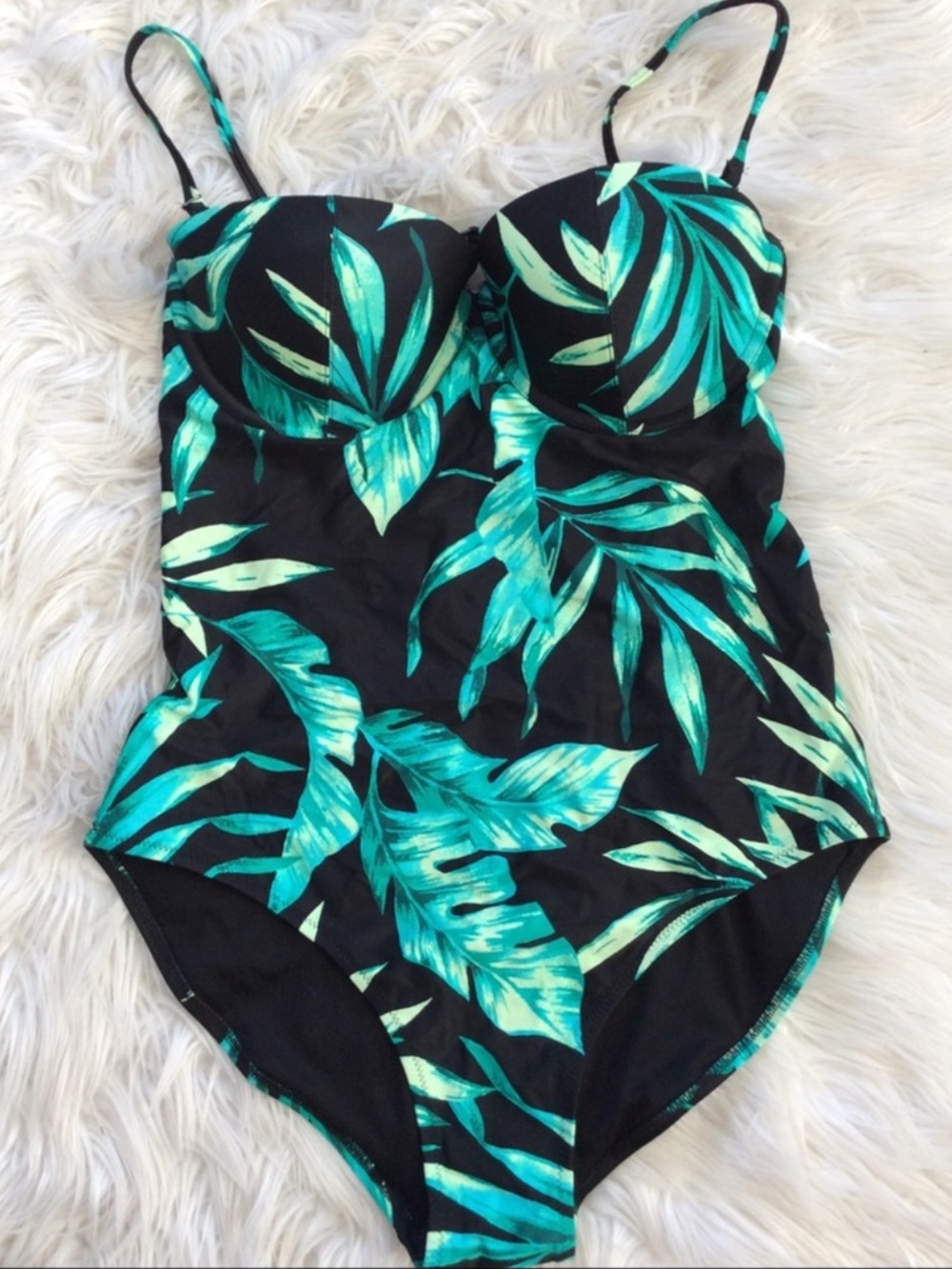 NWOT Old Navy Underwire Palm Leaf Swimsuit